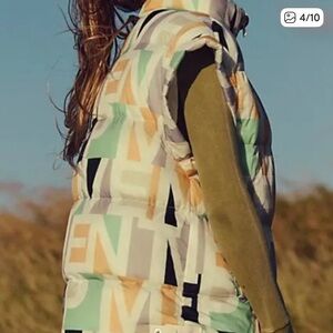 Free People In a Bubble Printed Puffer Vest